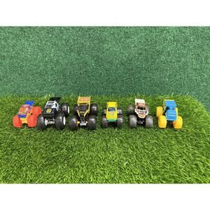 Hot Wheels Monster Trucks Diecast Vehicle Lot of 6 Police Skeleton Crew Zombie